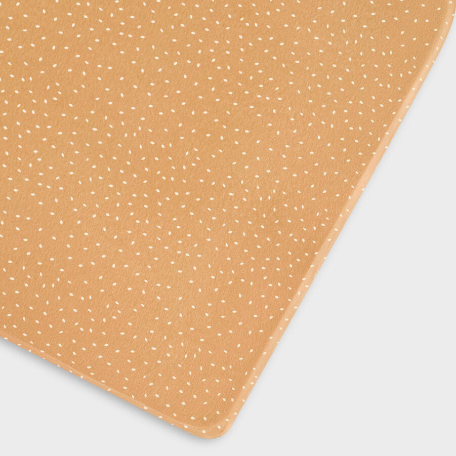 The Little Green Sheep - Cot / Cot Bed Linen Sheets - Honey Rice - Mabel & Fox