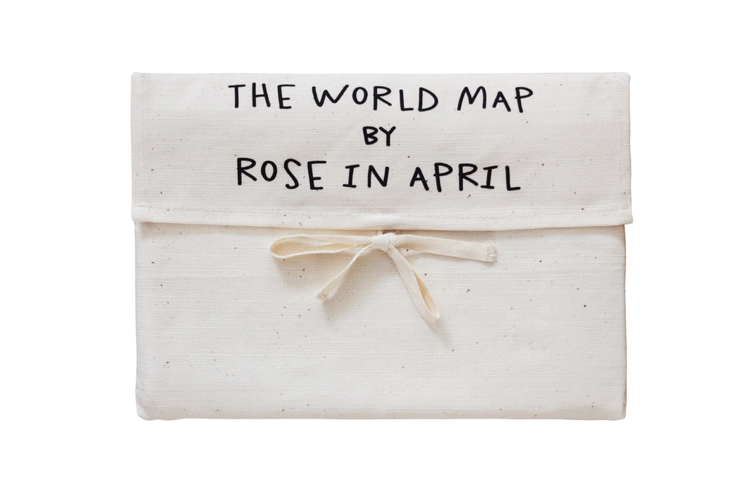 Rose In April - Map of the World - Canvas Poster