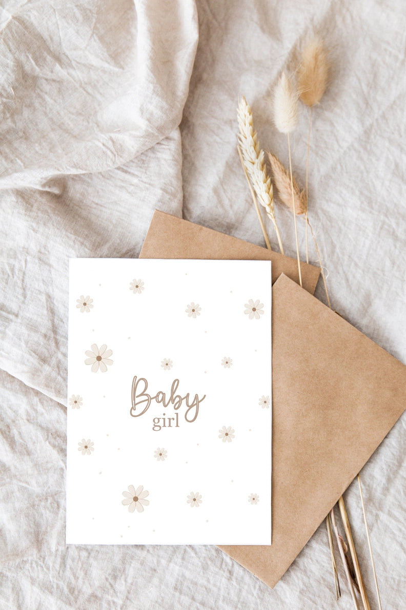 Bee Boheme - Greeting Card - Baby Girl