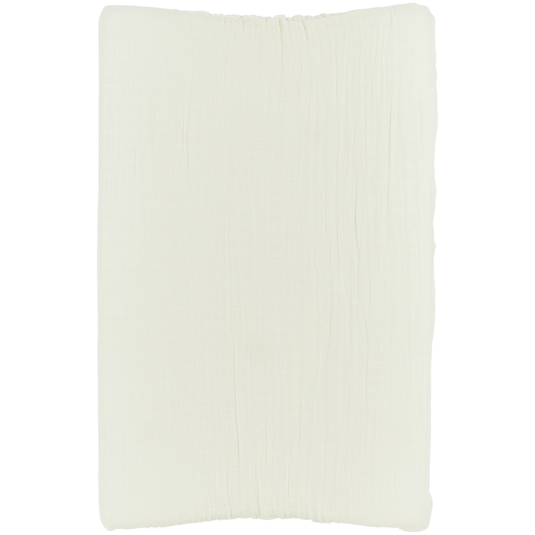 Meyco - Muslin Changing Mat Cover - Pre Washed Off-White