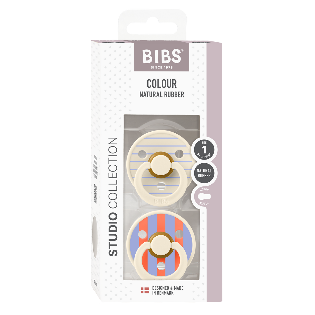 Bibs - Studio Colour Pin Pacifier - Ivory Hush - Mabel & Fox