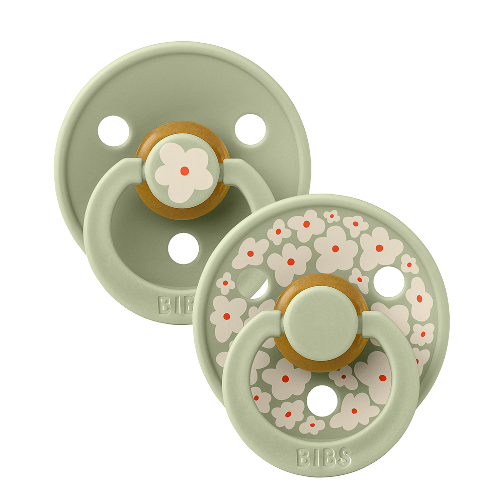 Bibs - Studio Colour Jasmine Pacifier - Sage - Mabel & Fox