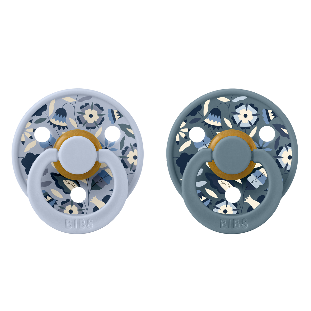 Bibs x Liberty - Colour Pacifier - Bobo - Dusty Blue Mix - Mabel & Fox