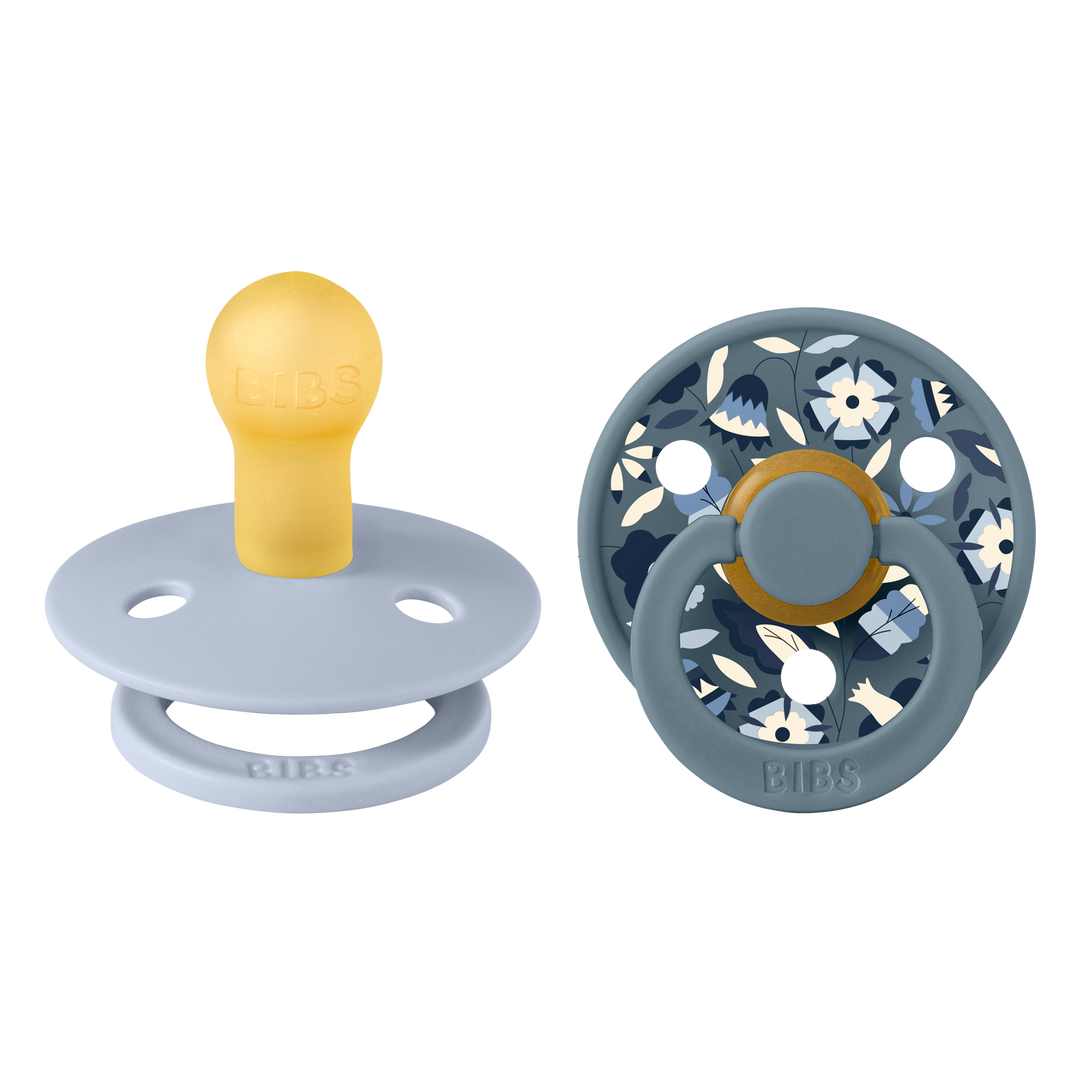 Bibs x Liberty - Colour Pacifier - Bobo - Dusty Blue Mix - Mabel & Fox