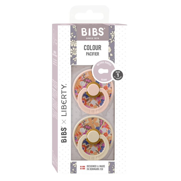 Bibs x Liberty - Colour Pacifier - June Blossom - Blush Mix - Mabel & Fox
