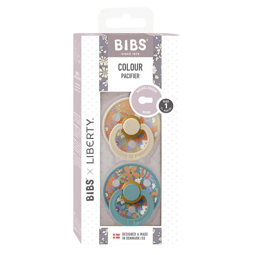 Bibs x Liberty - Colour Pacifier - June Blossom - Vanilla Hush Mix - Mabel & Fox