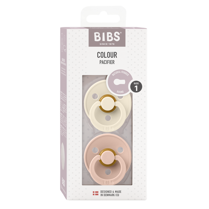 Bibs - Colour Pacifier - Ivory / Blush - Mabel & Fox