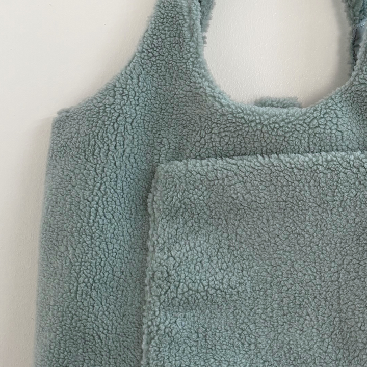 Mabel & Fox - Teddy Tote Bag - Ice Blue - Mabel & Fox
