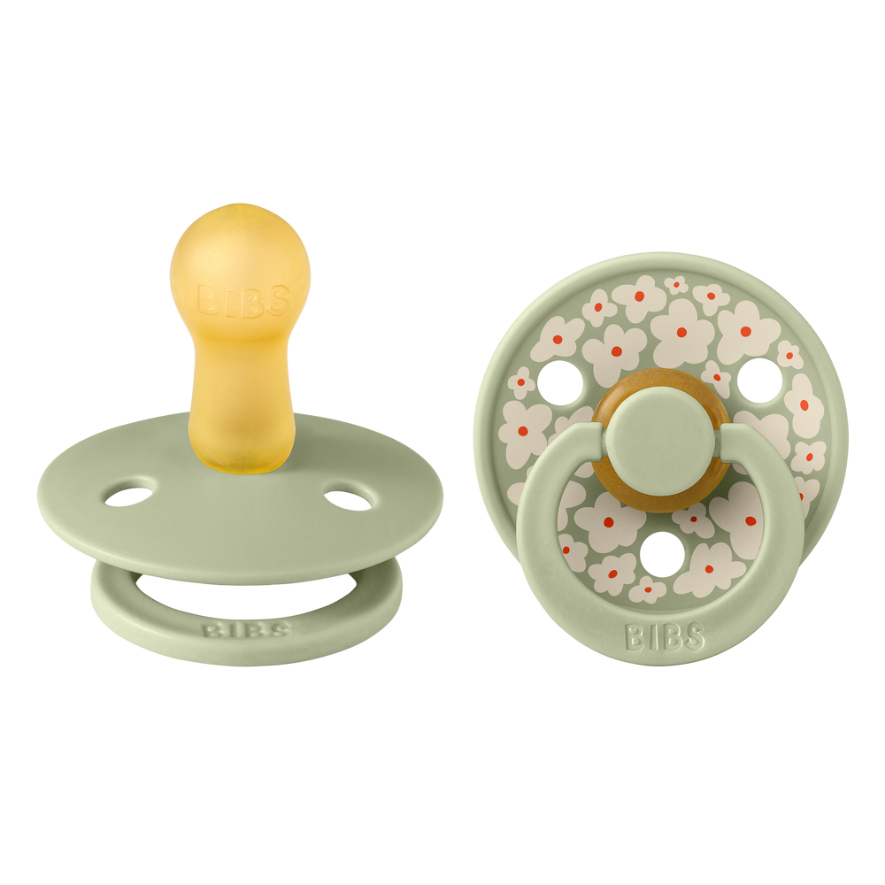 Bibs - Studio Colour Jasmine Pacifier - Sage - Mabel & Fox