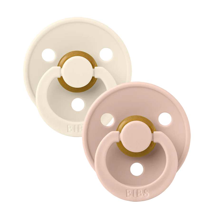 Bibs - Colour Pacifier - Ivory / Blush - Mabel & Fox
