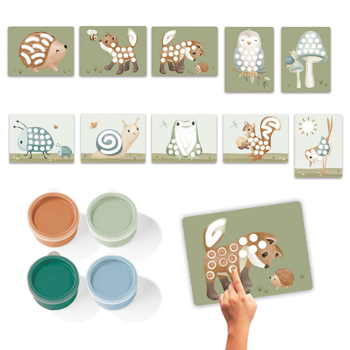 Little Dutch - Fingerpaint Set - Forest Friends - Mabel & Fox
