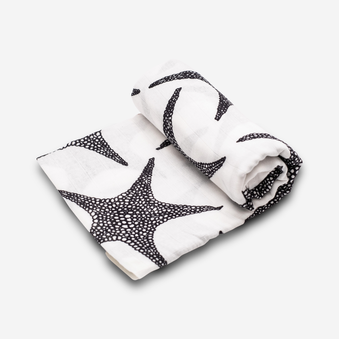 Etta Loves UK - Extra Large Sensory Muslin - Starfish
