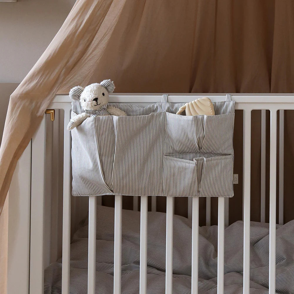 Cam Cam Copenhagen -Bed Pocket - Classic Stripes Blue - Mabel & Fox