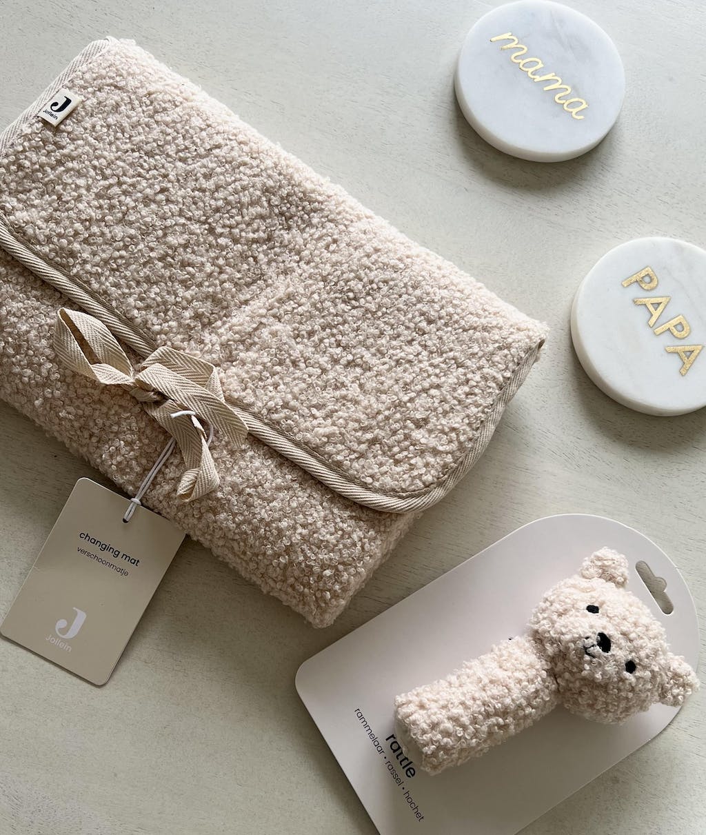 Jollein - Changing Pad - Boucle Natural - Mabel & Fox