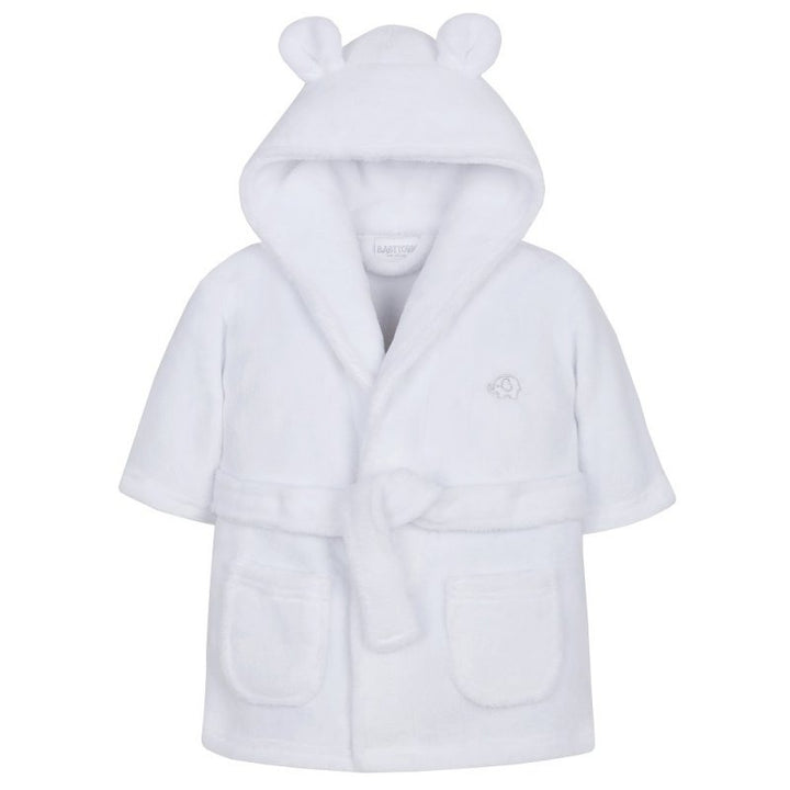Mabel & Fox - Baby Hooded Dressing Gown - White - Mabel & Fox