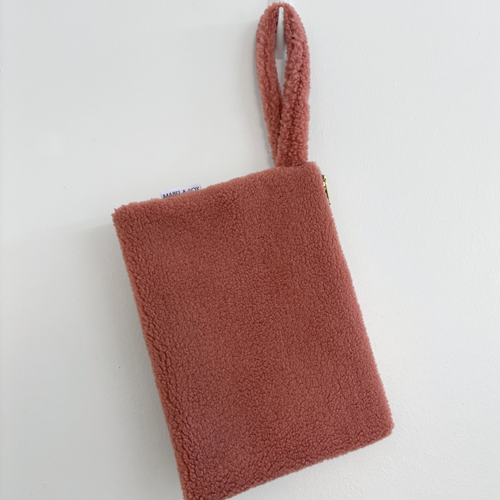 Mabel & Fox - Teddy Pouch - Rose Pink - Mabel & Fox