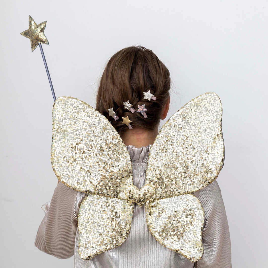 Mimi & Lula - Sparkle Sequin Wings - Gold