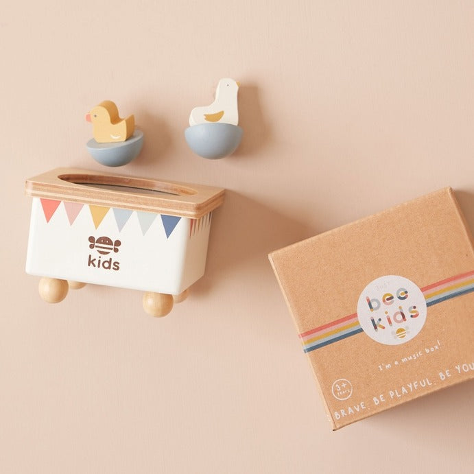 Just Bee Kids - Wooden Music Box - Mabel & Fox