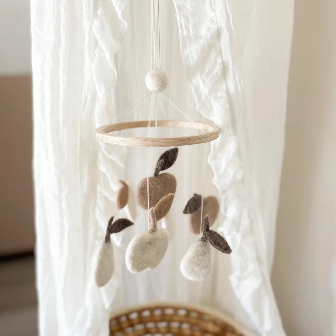 Bee Boheme - Baby Cot Mobile - Apples and Pears
