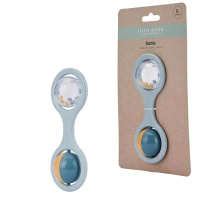 Little Dutch - Ball Rattle - Blue - Mabel & Fox