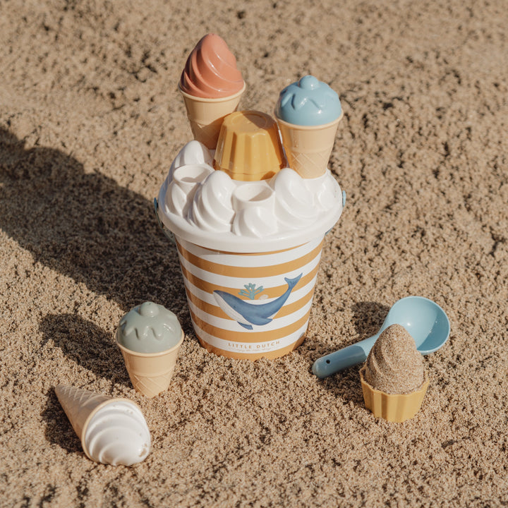 Little Dutch - Ice Cream Bucket Set - Ocean Dreams Blue - Mabel & Fox