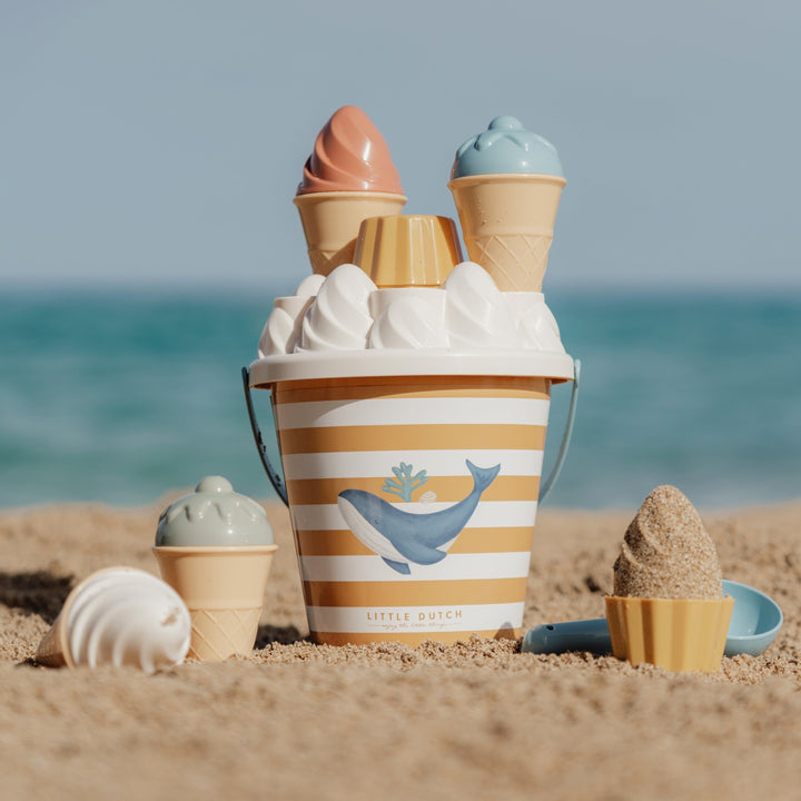 Little Dutch - Ice Cream Bucket Set - Ocean Dreams Blue - Mabel & Fox