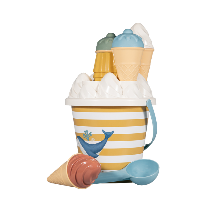 Little Dutch - Ice Cream Bucket Set - Ocean Dreams Blue - Mabel & Fox