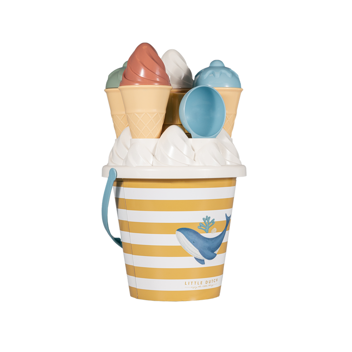 Little Dutch - Ice Cream Bucket Set - Ocean Dreams Blue - Mabel & Fox