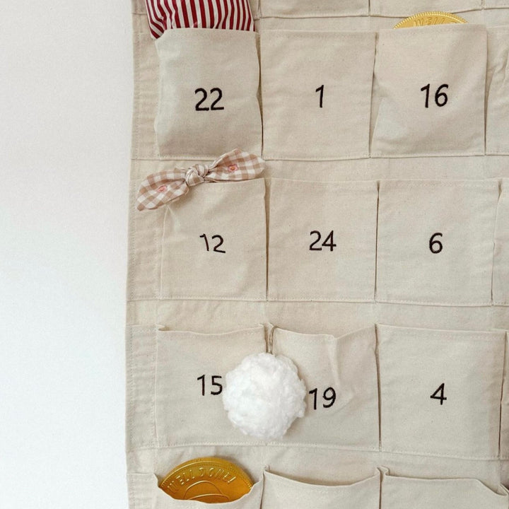 Mabel & Fox - Personalised Advent Calendar - Canvas Bow - Mabel & Fox