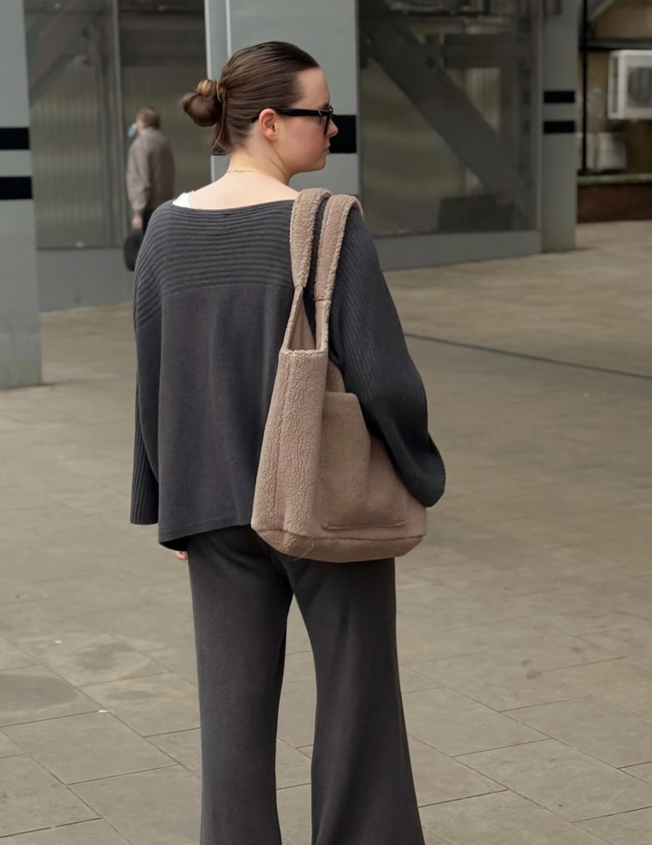 Mabel & Fox - Teddy Tote Bag - Ash Brown