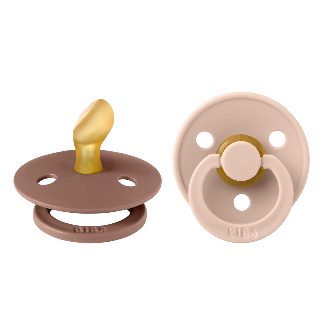 Bibs - Colour Pacifier - Anatomical Nipple - Blush / Woodchuck - Mabel & Fox