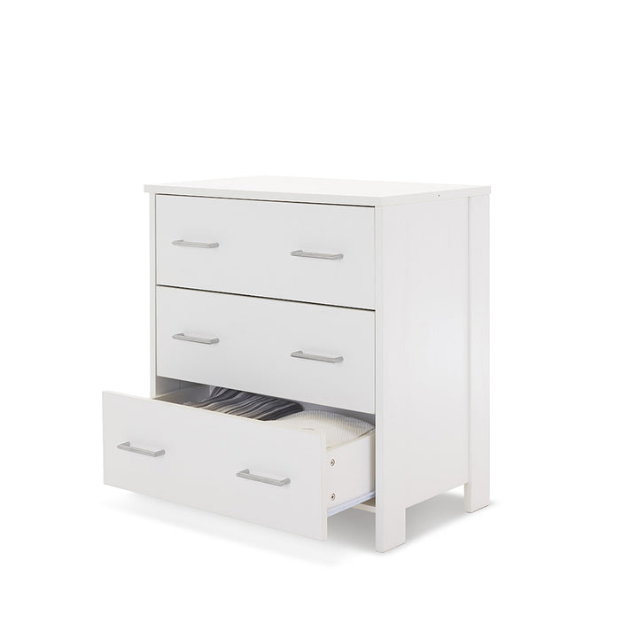 OBaby - Nika 3 Piece Room Set & Underdrawer - White Wash - Mabel & Fox