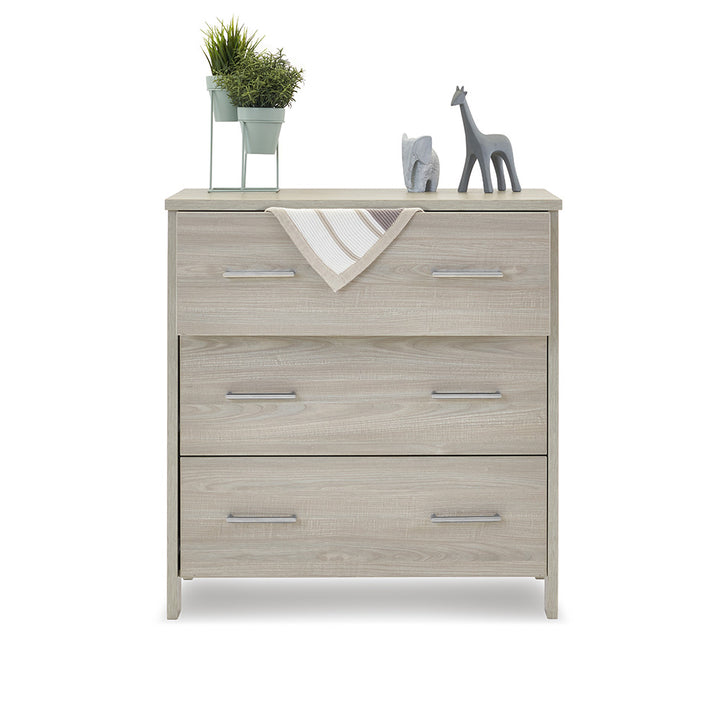 OBaby - Nika 3 Piece Room Set & Underdrawer - Grey Wash - Mabel & Fox
