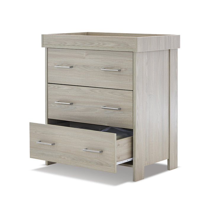 OBaby - Nika 3 Piece Room Set & Underdrawer - Grey Wash - Mabel & Fox
