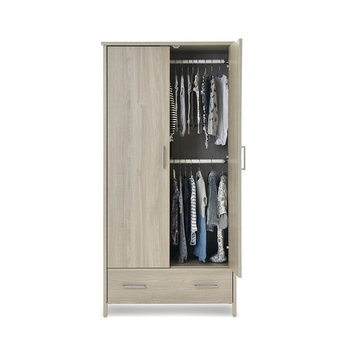 OBaby - Nika 3 Piece Room Set & Underdrawer - Grey Wash - Mabel & Fox