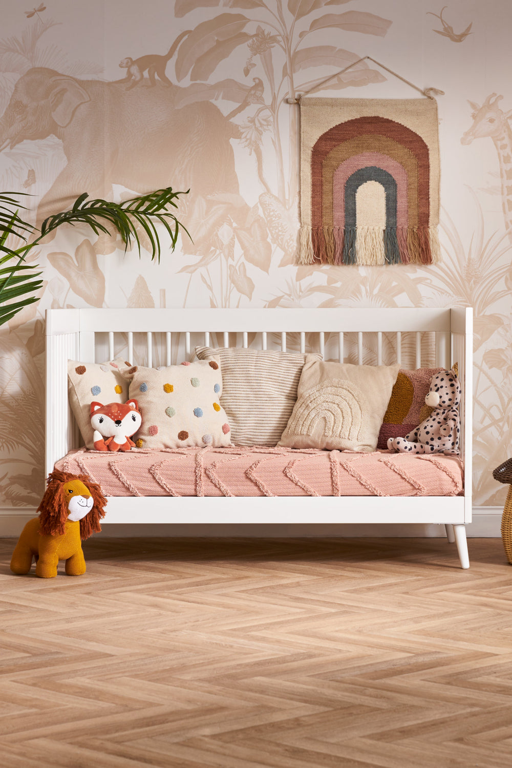 OBaby - Maya Cot Bed - Nordic White - Mabel & Fox