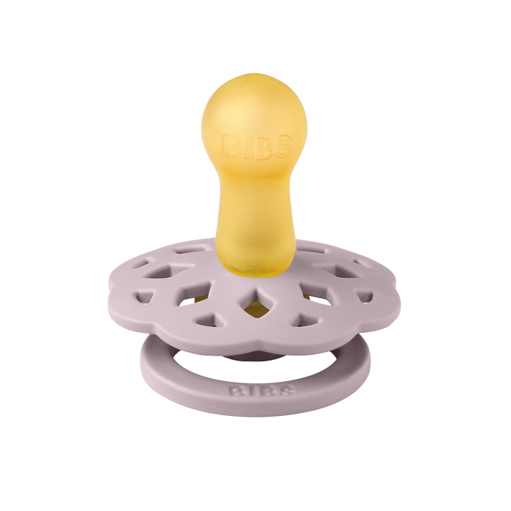 Bibs - Boheme Pacifier - Round Nipple - Blossom / Dusky Lilac - Mabel & Fox