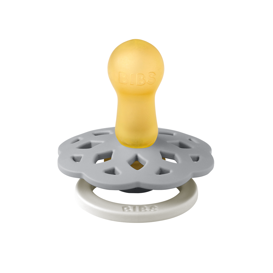 Bibs - Boheme Glow Pacifier - Round Nipple - Sage / Cloud - Mabel & Fox