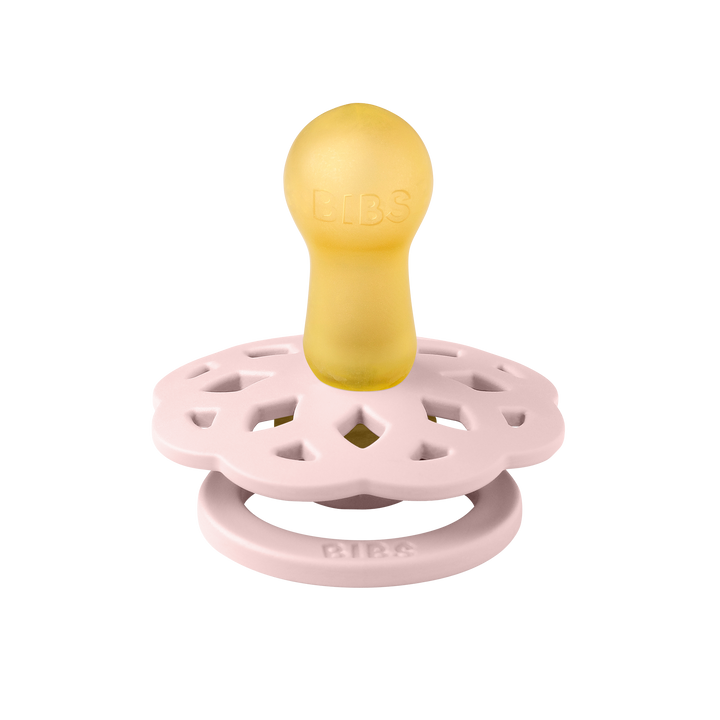 Bibs - Boheme Pacifier - Round Nipple - Ivory / Blossom - Mabel & Fox