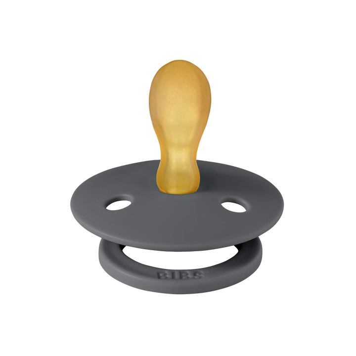 Bibs - Colour Pacifier - Symmetrical Nipple - Sand / Iron - Mabel & Fox