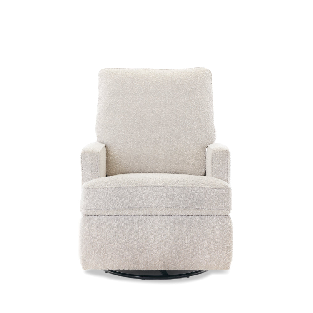 OBaby - Madison Swivel Glider Recliner Chair - Boucle - Mabel & Fox