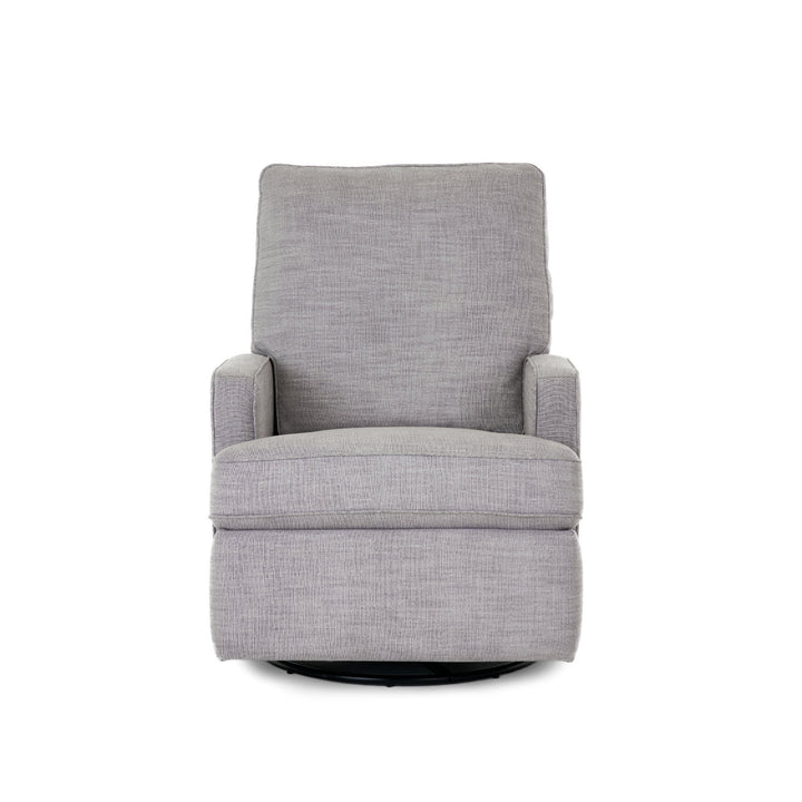 OBaby - Madison Swivel Glider Recliner Chair - Pebble - Mabel & Fox