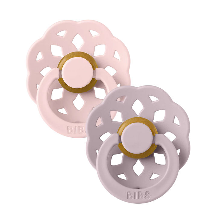 Bibs - Boheme Pacifier - Round Nipple - Blossom / Dusky Lilac - Mabel & Fox