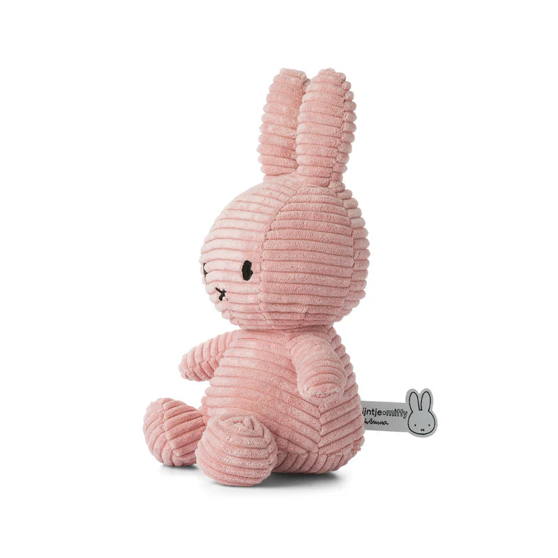 Miffy - Eco Cuddly Toy - Corduroy Pink - 23cm - Mabel & Fox