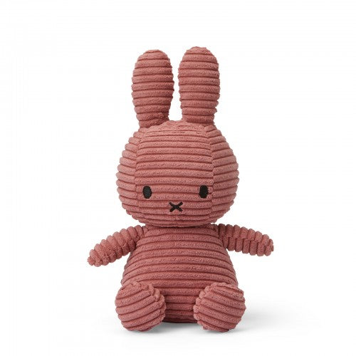 Miffy - Eco Cuddly Toy - Corduroy Dusty Rose - 23cm - Mabel & Fox