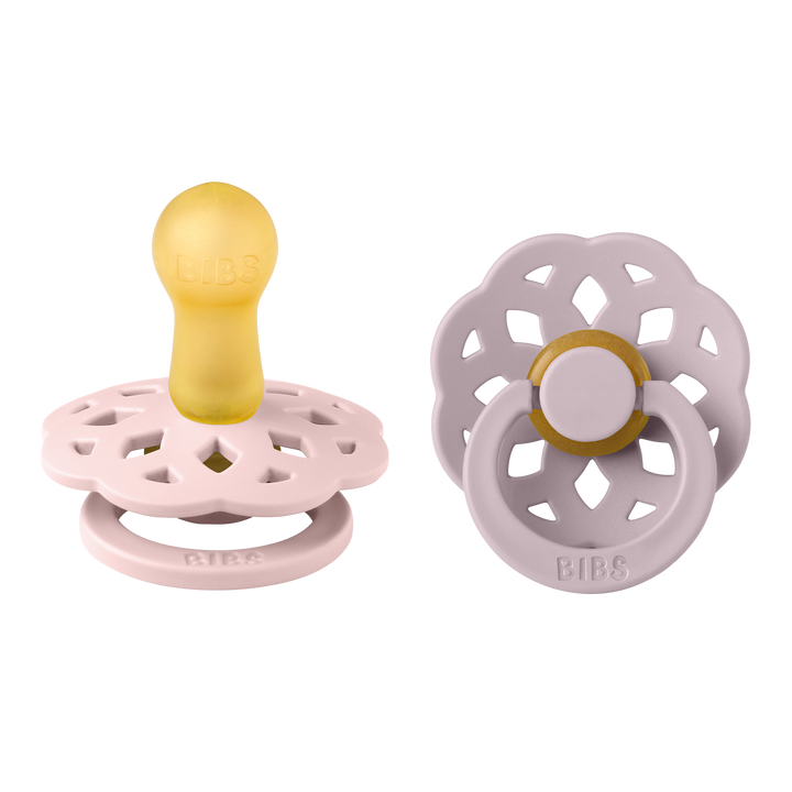 Bibs - Boheme Pacifier - Round Nipple - Blossom / Dusky Lilac - Mabel & Fox