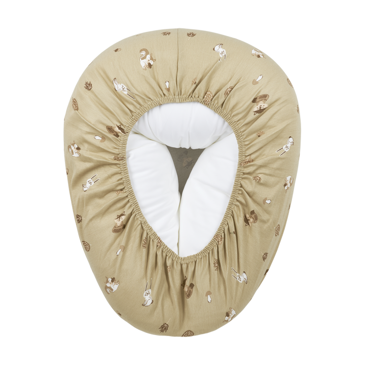 Meyco - Nursing Pillow Relax Cover - Forest Animals Sand