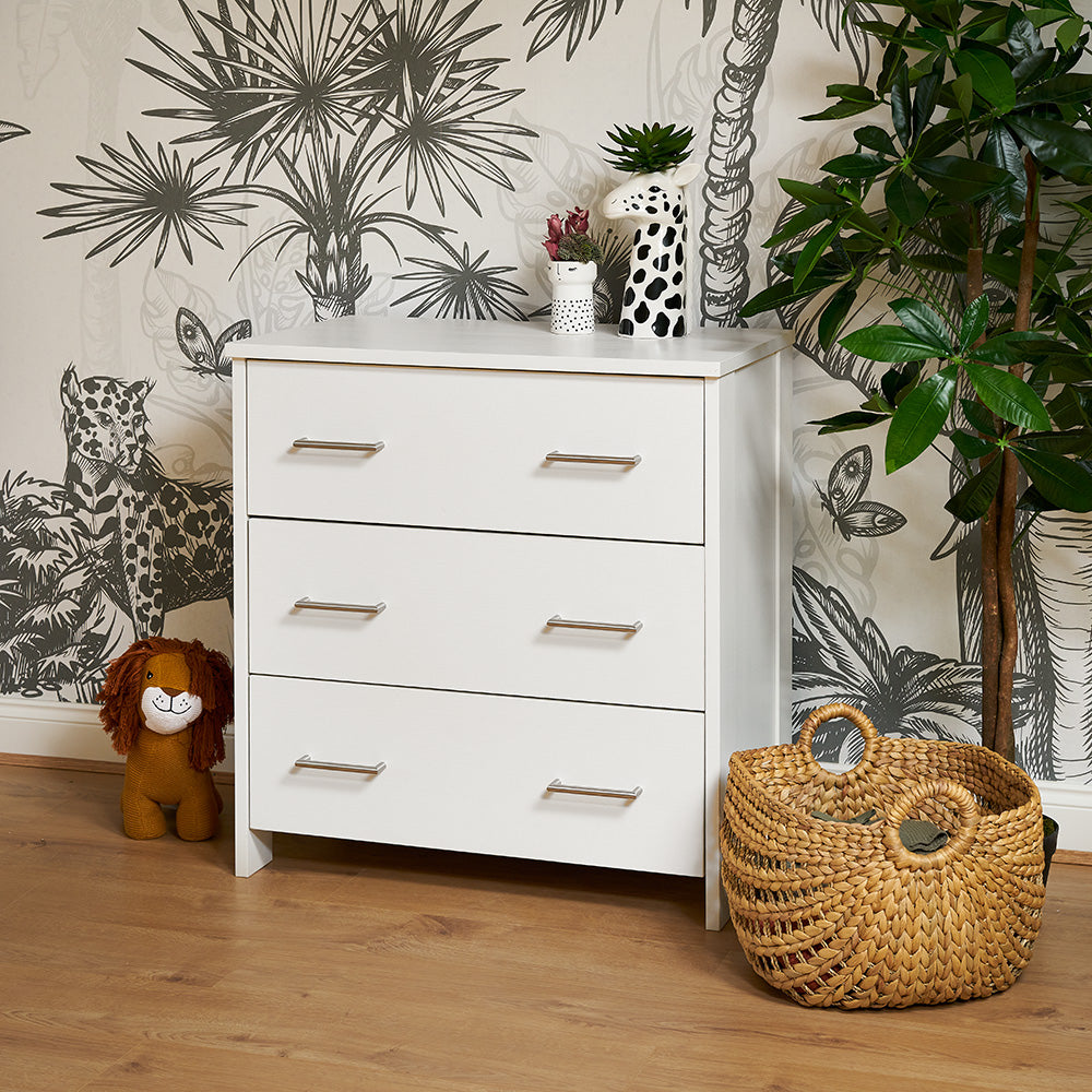 OBaby - Nika Changing Unit - White Wash - Mabel & Fox