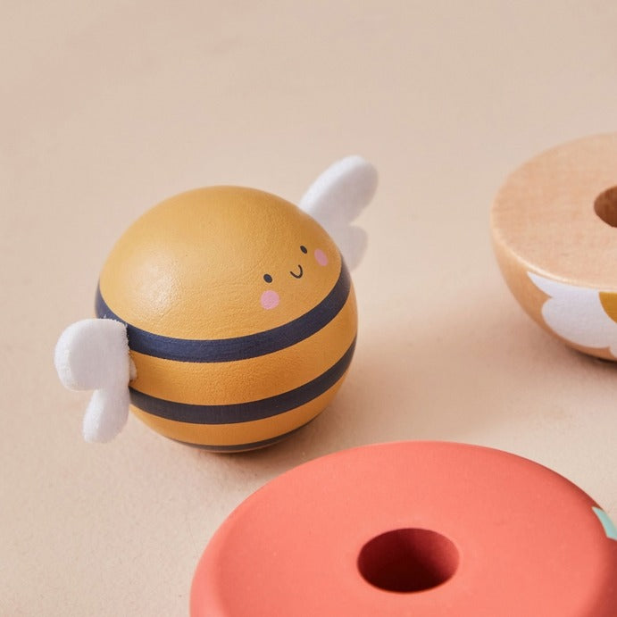 Just Bee Kids - Wooden Bee Stacking Toy - Mabel & Fox