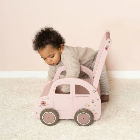 Little Dutch - Baby Walker Wagon - Pink - Mabel & Fox